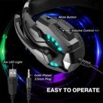 KOTION EACH G9000 Pro On-Ear Gaming Headset with Mic, Cable Length: About 2.1m - Image 7