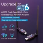 EDUP EP-AX900 900Mbps WiFi 6 Bluetooth 5.3 Dual-Band USB Wireless WiFi Adapter - Image 2
