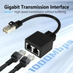 Pair RJ45 CAT6 / CAT5 8 Pin Ethernet Cable Splitter 2 in 1 Network Extension Adapter - Image 5