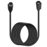 90 Degree mini DIN 8 Pin TV Audio Adapter Cable S-Video TV Box Cable - Image 2
