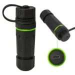 10Gpbs IP68 Waterproof Single Port Type-C Female to Female Straight Coupler Adapter With Protective Cover