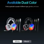 awei GM-11 Luminous Wired Headphones, Cable Length: 2m - Image 2