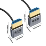 0.7m Coiled Coaxial 8K 48Gbps HDMI 2.1 Cable - Image 2