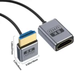 0.7m Coiled Coaxial 8K 48Gbps HDMI 2.1 Cable - Image 2