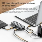 awei HUB-1 Multi-function 4 in 1 Type-C to USB 3.0 x 4 HUB Adapter - Image 5