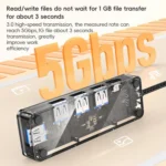 awei HUB-1 Multi-function 4 in 1 Type-C to USB 3.0 x 4 HUB Adapter - Image 6