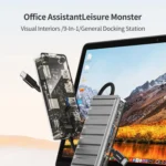 awei HUB-3 Multi-function 9 in 1 Type-C HUB Adapter - Image 2