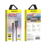 awei CL-213L 8 Pin to HDMI 1080P HD Adapter Cable - Image 7
