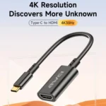 awei CL-217T USB-C / Type-C to HDMI 4K 30Hz UHD Adapter Cable - Image 4