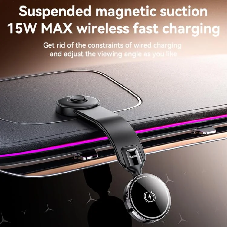 EDA007577601A_1.webp Yesido C316 15W Magsafe Magnetic Car Wireless Charger - Image 2