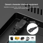 EU Plug Computer PC Power Cord 3 Pin Cable 0.5 Square - Image 9