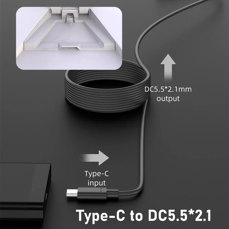EDA0076346_B2.webp Type-C to DC 5.5x2.1mm 100W Computer Charging Adapter - Image 3