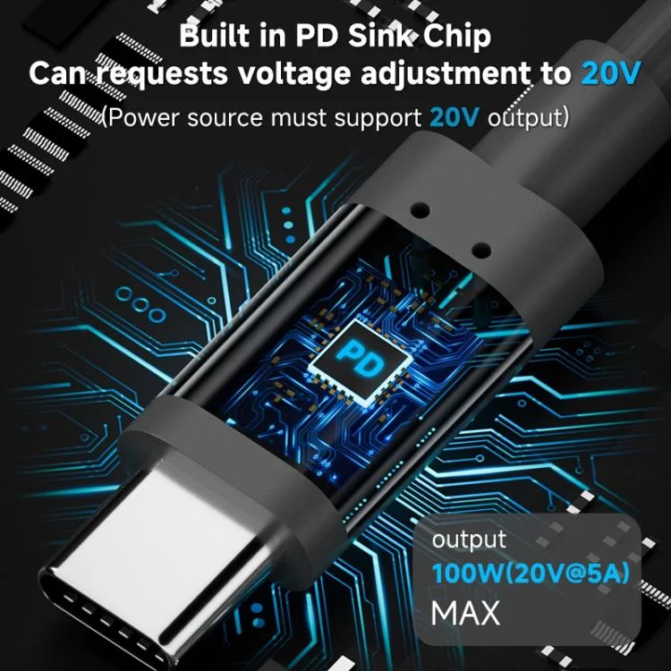 EDA0076346_B4.webp Type-C to DC 5.5x2.1mm 100W Computer Charging Adapter - Image 5