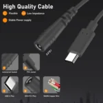 Type-C to DC 5.5x2.1mm 100W Computer Charging Adapter - Image 6
