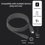 Type-C to DC 5.5x2.1mm 100W Computer Charging Adapter - Image 7
