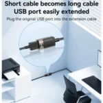 Yesido GS26 480Mbps High Speed USB2.0 Extension Cable, Length: 1.5m - Image 6