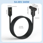 USB4 Type-C Female to Type-C Female Ear Screw Fixed Panel Extension Cable - Image 2