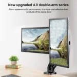 Lenovo Thinkplus ZJA1 Clip-on Desktop Dual-Arm Monitor Holder - Image 6