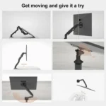 Lenovo Thinkplus ZJA1 Clip-on Desktop Dual-Arm Monitor Holder - Image 9