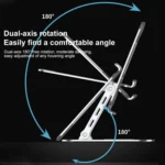 Lenovo Thinkplus ZJA7 360 Degree Rotating Laptop Heat Dissipation Metal Holder - Image 4