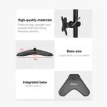 Lenovo Thinkplus ZJA10 Rotatable Lift Desktop Vertical Single Arm Monitor Holder - Image 5