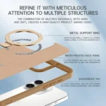 Skin-feel Ring MagSafe Holder Phone Case - Image 5