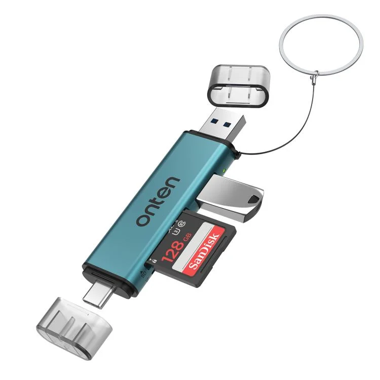 Onten OTN-CR537S 5 in 1 Type-C to USB with Micro SD/TF Card Reader