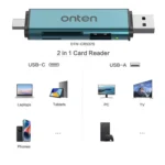 Onten OTN-CR537S 5 in 1 Type-C to USB with Micro SD/TF Card Reader - Image 4