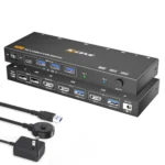 KCEVE KC-KVM9201 8K 60Hz HDMI and USB3.0 Monitor KVM Switch - Image 2