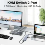 KCEVE KC-KVM9201 8K 60Hz HDMI and USB3.0 Monitor KVM Switch - Image 5