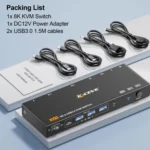 KCEVE KC-KVM9201 8K 60Hz HDMI and USB3.0 Monitor KVM Switch - Image 10