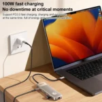 MOMAX DH19L 1-Link 9 in 1 Type-C Multifunctional HUB Adapter Docking Station - Image 11