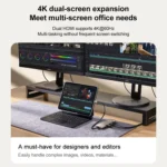 MOMAX DH19L 1-Link 9 in 1 Type-C Multifunctional HUB Adapter Docking Station - Image 7