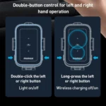 MOMAX CM26E Q Mount Smart6 15W Dual Coil Induction Wireless Fast Charging Car Holder - Image 6