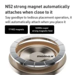 MOMAX CM35 1-Move Relaxaire Aluminum Alloy Magnetic Car Aromatherapy Holder - Image 5