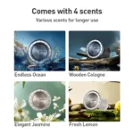 MOMAX CM35 1-Move Relaxaire Aluminum Alloy Magnetic Car Aromatherapy Holder - Image 9