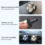 MOMAX CR12 1-Car Relaxaire Small Ring Aluminum Alloy Air Outlet Aromatherapy - Image 9