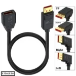 52Gbps 16K 30Hz DisplayPort Extension Adapter Cable, Length: 50cm - Image 2
