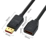 52Gbps 16K 30Hz DisplayPort Extension Adapter Cable, Length: 50cm - Image 4