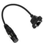XLR 5 Pin Female to RJ45 Female Audio Cable, Length: 30cm - Image 2