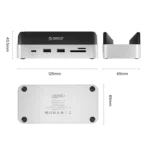 ORICO VSP10 Mini Dock Desktop Storage Expansion Multi-function Holder for Mac Mini 2024 - Image 9