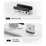 ORICO VSP10 Mini Dock Desktop Storage Expansion Multi-function Holder for Mac Mini 2024 - Image 5