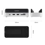 ORICO VS10 Mini Dock Desktop Expansion Multi-function Holder for Mac Mini 2024, without Memory - Image 2