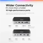 ORICO VS10 Mini Dock Desktop Expansion Multi-function Holder for Mac Mini 2024, without Memory - Image 8