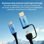 YCE-V292 2 in 1 Type-C to Type-C and HDMI2.0 Adapter Cable - Image 7