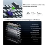 Xiaomi Mechanical Keyboard MK71 Pro Wired / 2.4G / Bluetooth Triple Mode Gaming Keyboard - Image 5