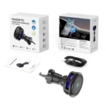 Q7 RGB Semiconductor Heat Dissipation 15W Car Wireless Charger Phone Holder - Image 4