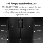 Logitech Pro 2 LIGHTSPEED Wireless Gaming Mouse - Image 7