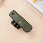 Buffalo Texture PU Leather Camera Half Case Base with Shoulder Strap - Image 4