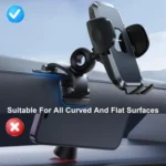 JOYROOM JR-ZS259 Mechanical Triple Adhesion Claw Car Phone Holder - Image 3